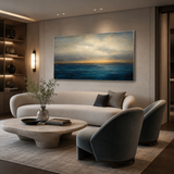 Golden Horizon - hand-painted oil painting on canvas by Realoilart