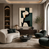 Modern Totem — hand-painted oil painting on canvas