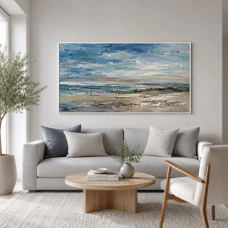 Coastal Drift - hand-painted oil painting on canvas by Realoilart