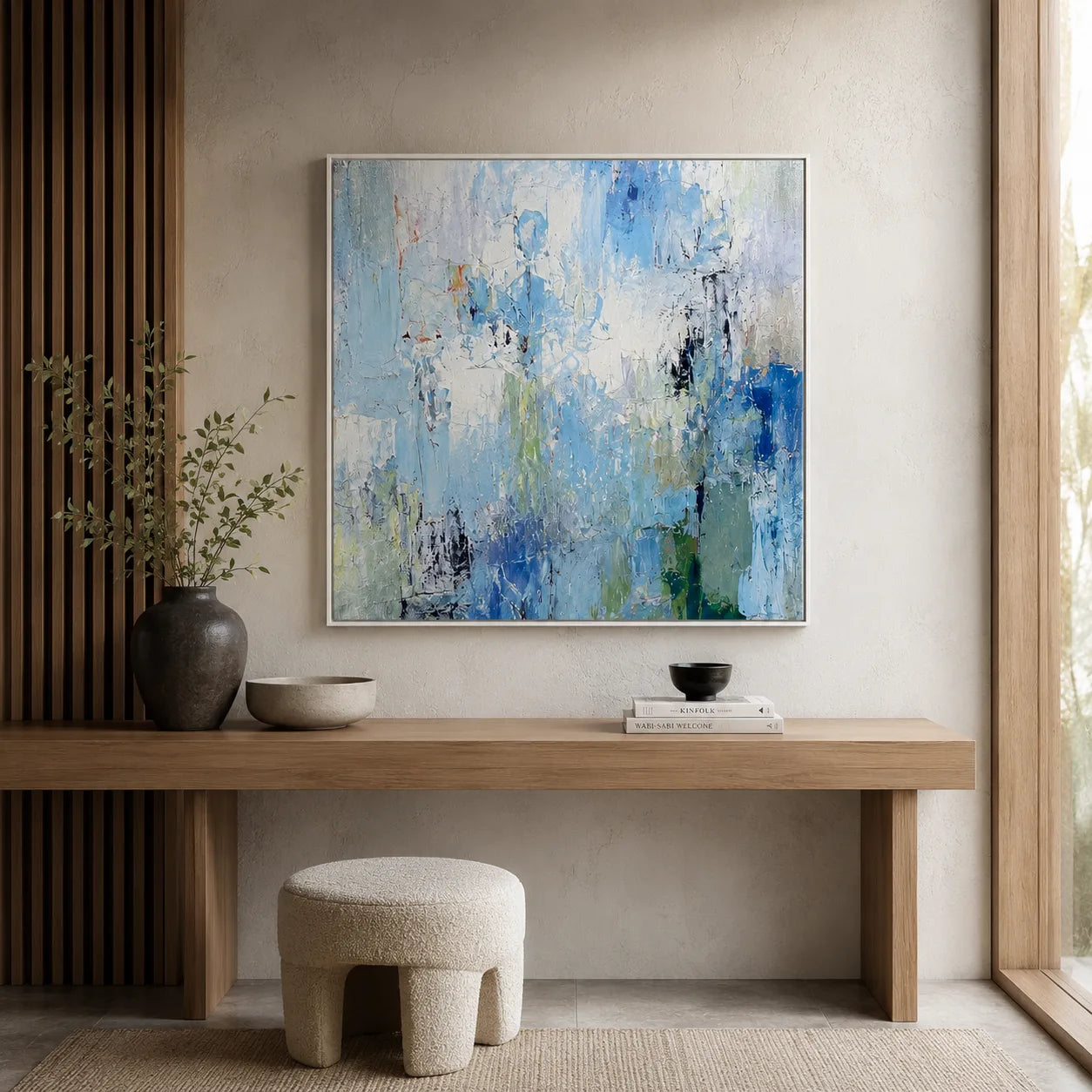 Morning Haze - hand-painted floral oil painting on canvas by Realoilart