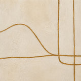 Golden Thread abstract oil painting, hand-painted on canvas