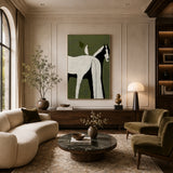 Quiet Companion — hand-painted oil painting on canvas