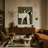Quiet Companion — hand-painted oil painting on canvas