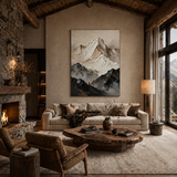 Summit Veil — hand-painted oil painting on canvas