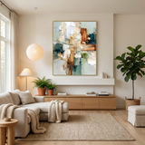 Fragmented Light — hand-painted oil painting on canvas
