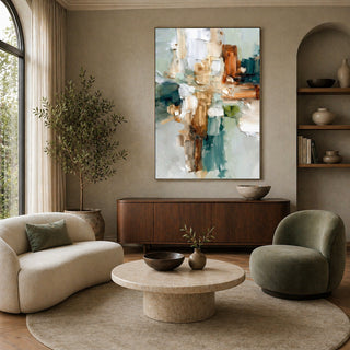Fragmented Light — hand-painted oil painting on canvas