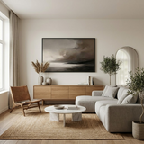 Stormlit Shore — hand-painted oil painting on canvas