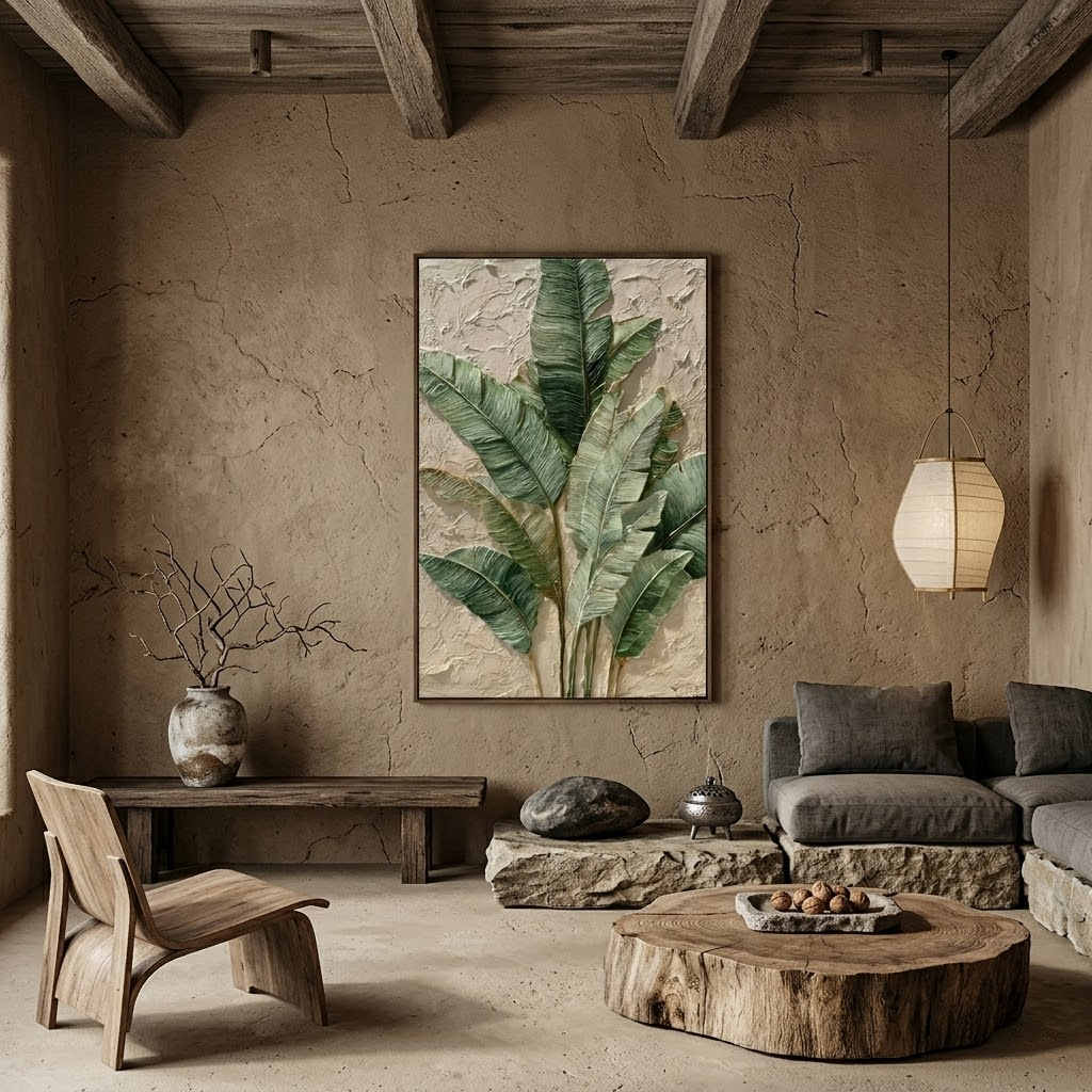 Tropical Whisper - hand-painted landscape oil painting on canvas by Realoilart