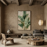Tropical Whisper — hand-painted oil painting on canvas
