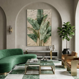 Tropical Whisper — hand-painted oil painting on canvas