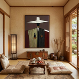 Silent Ceremony — hand-painted oil painting on canvas