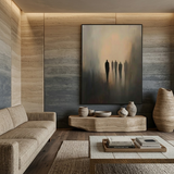 Into the Haze — hand-painted oil painting on canvas