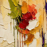 Vivid Flourish abstract oil painting, hand-painted on canvas