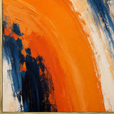 Solar Arc abstract oil painting, hand-painted on canvas