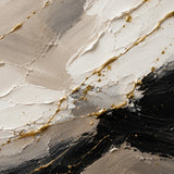 Midnight Gild abstract oil painting, hand-painted on canvas