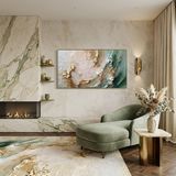 Gilded Tide — hand-painted oil painting on canvas