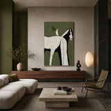 Quiet Companion — hand-painted oil painting on canvas