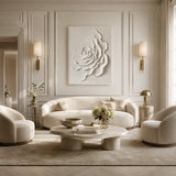 Sculpted Rose — hand-painted oil painting on canvas