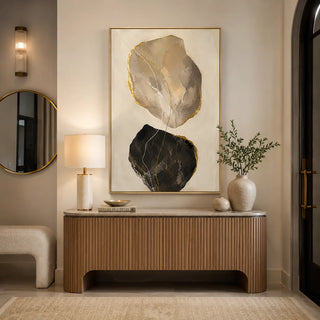 Quartz Repose abstract oil painting, hand-painted on canvas