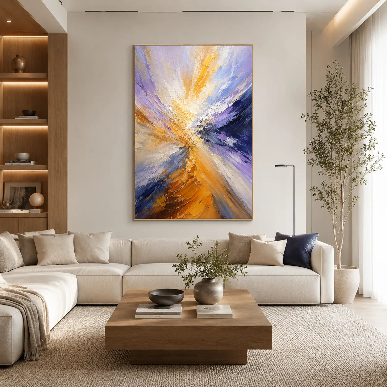 Apotheosis - hand-painted abstract oil painting on canvas by Realoilart
