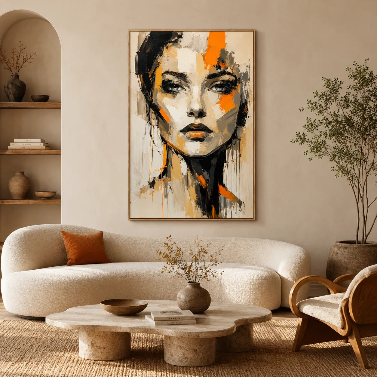 Incandescence - hand-painted portrait oil painting on canvas by Realoilart