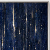 Indigo Glimmer abstract oil painting, hand-painted on canvas