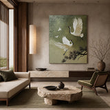 Wings of Serenity — hand-painted oil painting on canvas