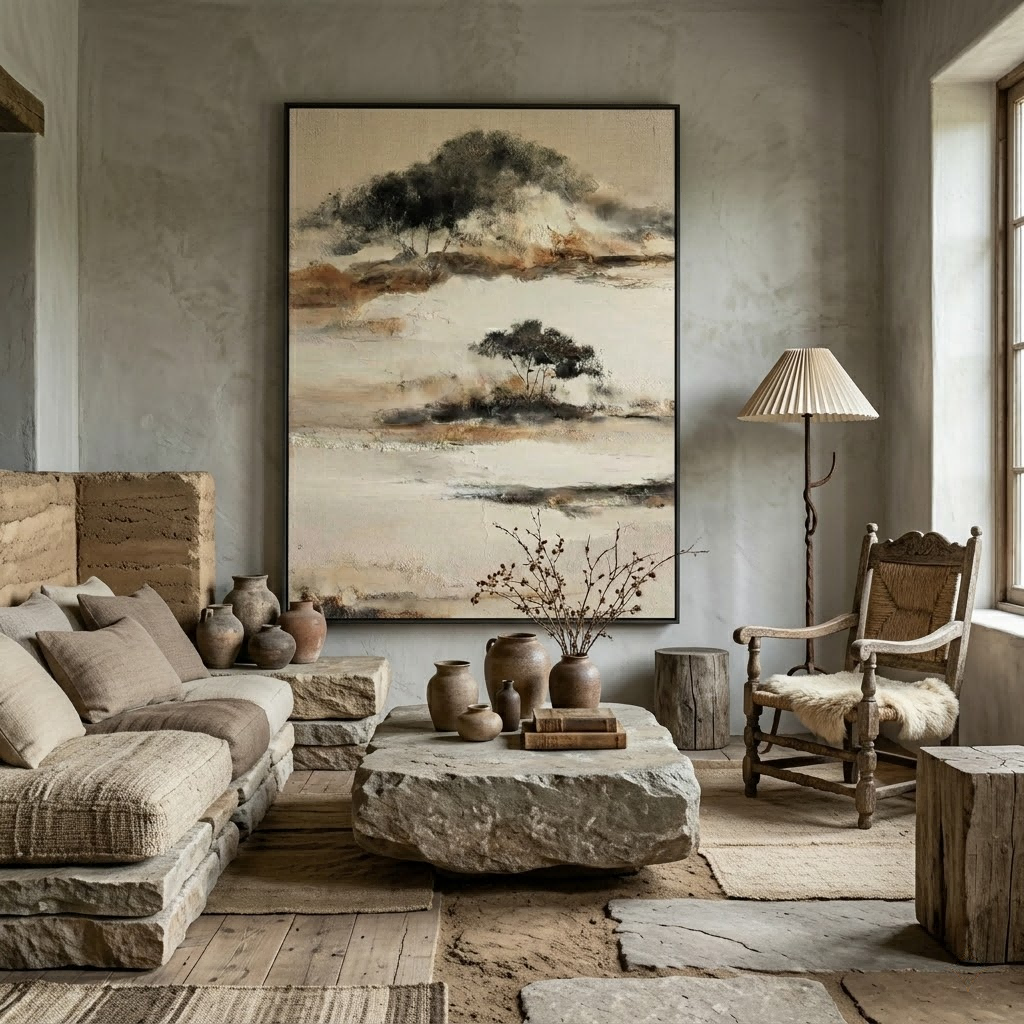 Whispering Shores - hand-painted coastal oil painting on canvas by Realoilart