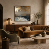 Golden Dusk — hand-painted oil painting on canvas