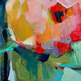 Confluence detail showing coral and turquoise layers