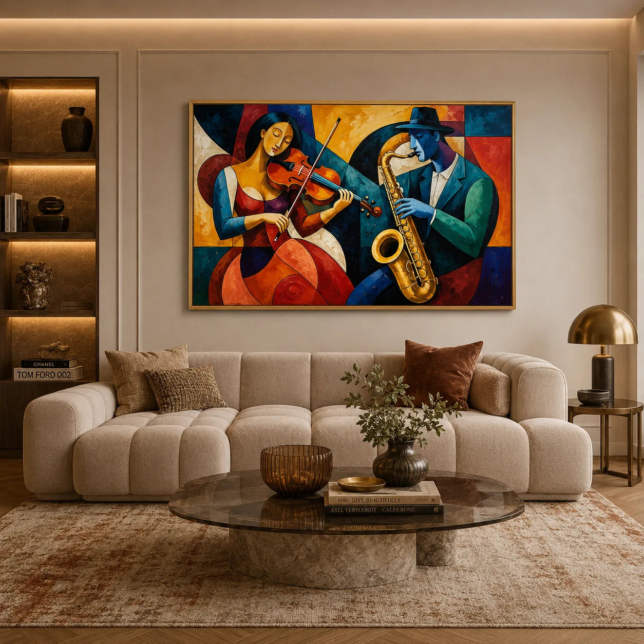 Counterpoint - hand-painted portrait oil painting on canvas by Realoilart
