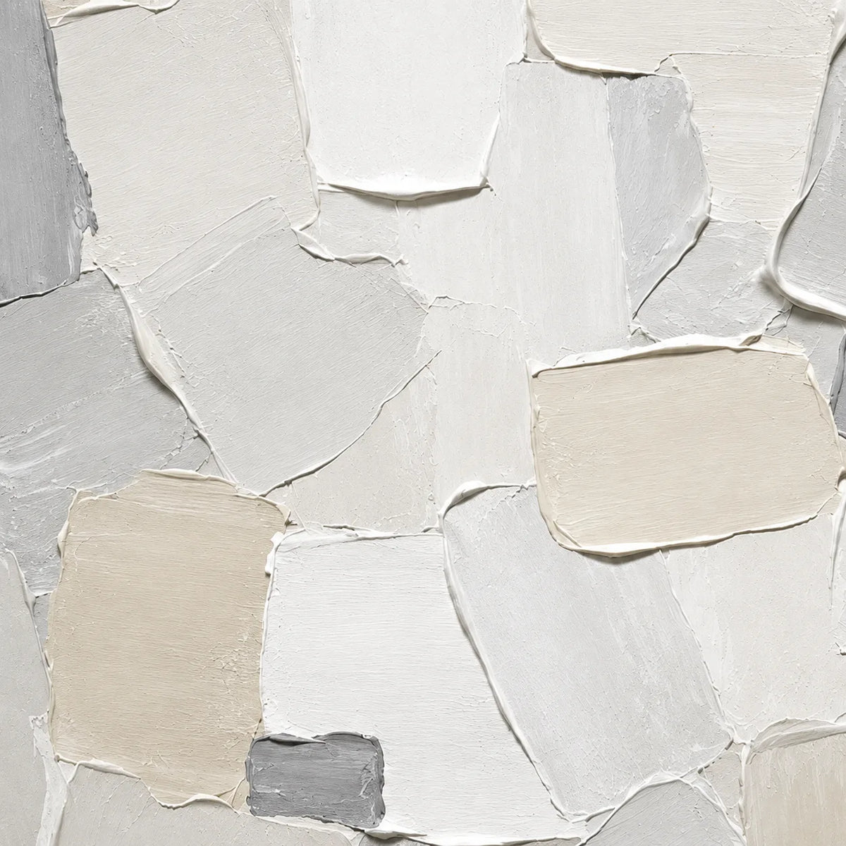 Pale Quarry - hand-painted abstract oil painting on canvas detail 7 by Realoilart