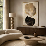 Quartz Repose abstract oil painting, hand-painted on canvas