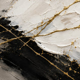 Midnight Gild abstract oil painting, hand-painted on canvas