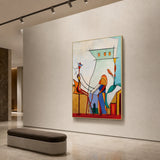 Salon displayed in a minimalist gallery