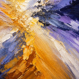 Amethyst Burst abstract oil painting, hand-painted on canvas