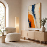 Solar Arc abstract oil painting, hand-painted on canvas