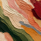 Earthen Strata abstract oil painting, hand-painted on canvas