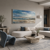 Coastal Drift - hand-painted oil painting on canvas by Realoilart