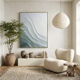 Serene Current — hand-painted oil painting on canvas