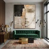 Silent Facade — hand-painted oil painting on canvas