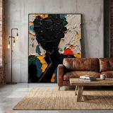Bold Bloom — hand-painted oil painting on canvas