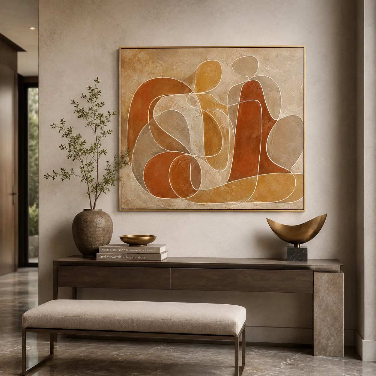 Terrene - hand-painted floral oil painting on canvas by Realoilart