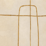 Golden Thread abstract oil painting, hand-painted on canvas