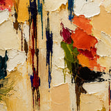 Vivid Flourish abstract oil painting, hand-painted on canvas