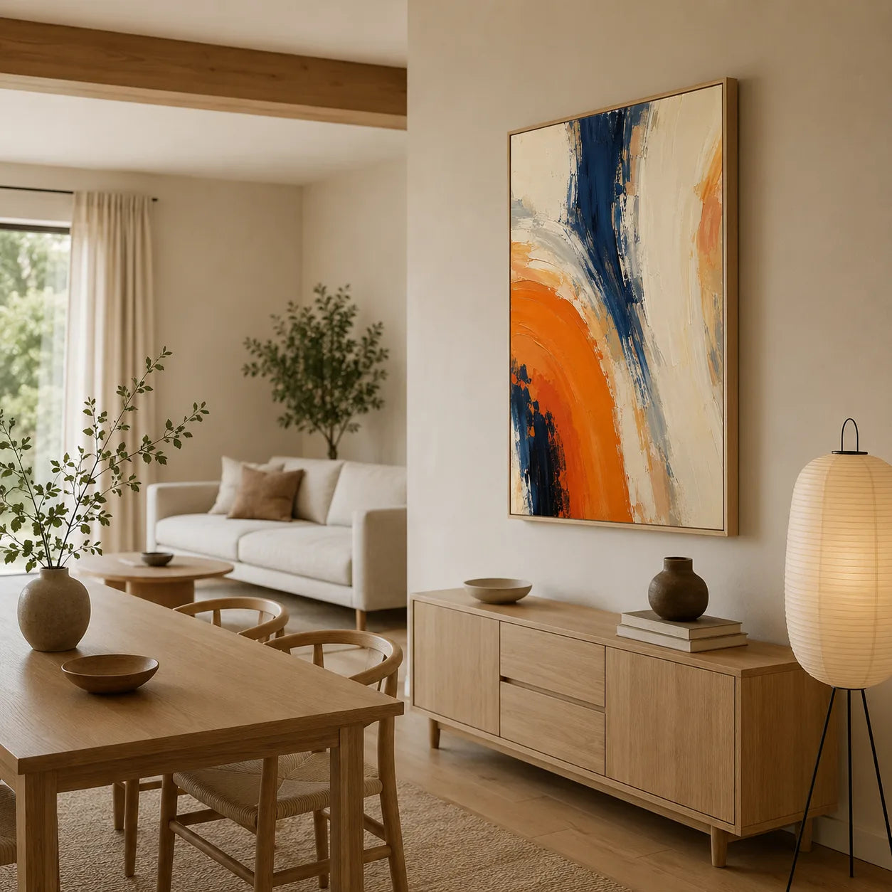 Helios - hand-painted abstract oil painting on canvas detail 2 by Realoilart
