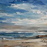 Coastal Drift - hand-painted oil painting on canvas by Realoilart