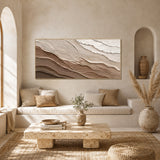Desert Strata - hand-painted landscape oil painting on canvas by Realoilart