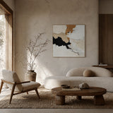 Ochre Drift - hand-painted landscape oil painting on canvas by Realoilart