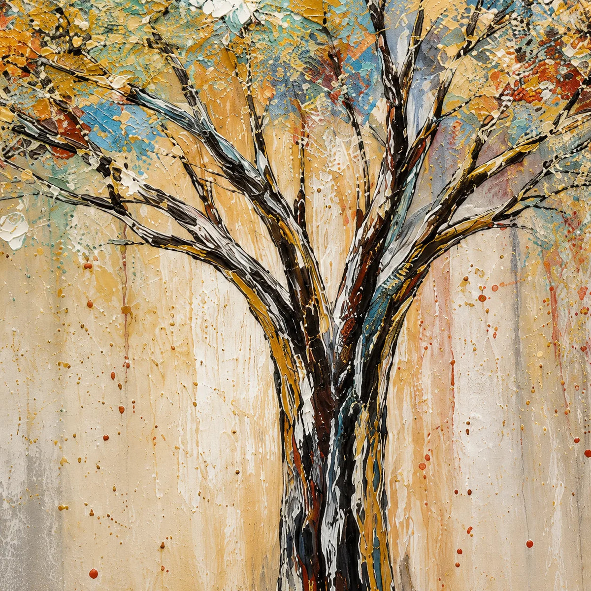 Vernal Crown - hand-painted landscape oil painting on canvas detail 6 by Realoilart